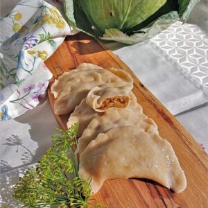 Pierogi z kapustą i borowikami